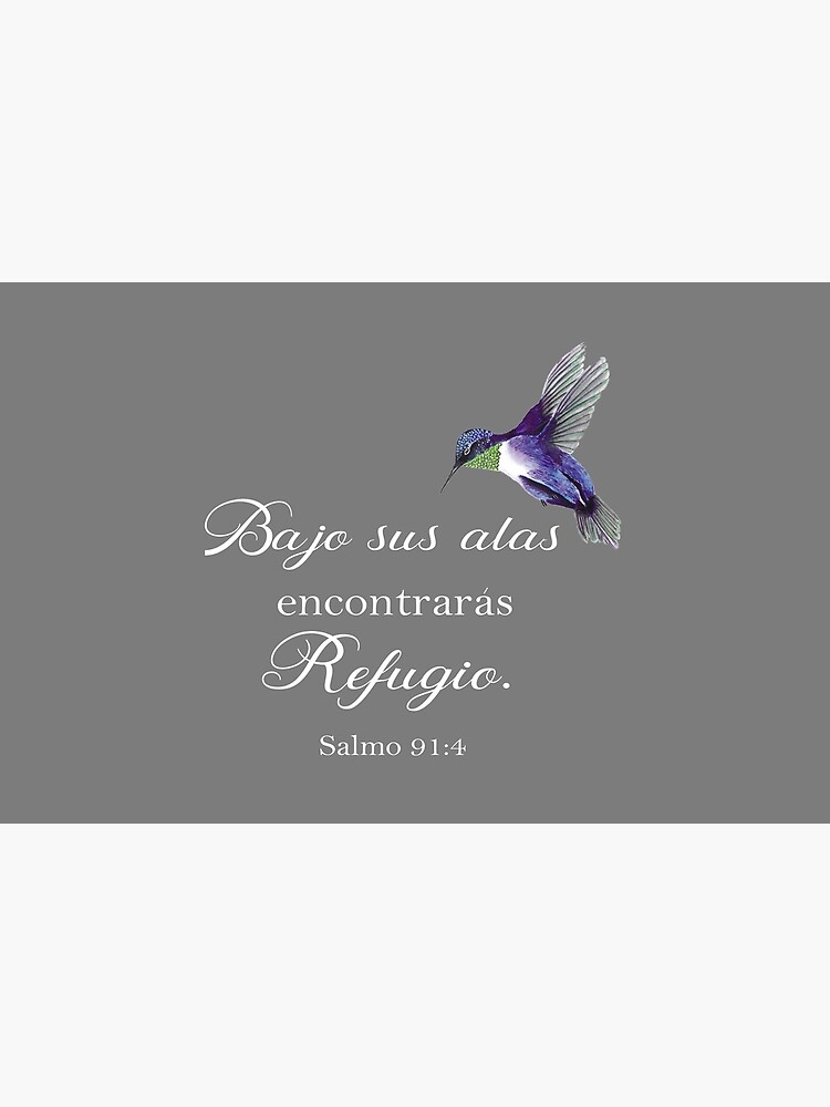 Bajo sus alas encontraras refugio, salmo 91 Spanish bible verse Outdoor Rug