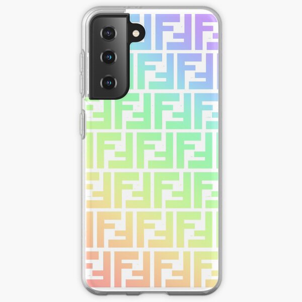 Fendi Monogram Logo Rainbow Samsung Galaxy Soft Case