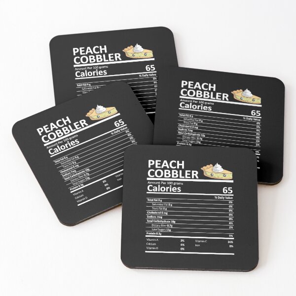 Item preview, Peach Cobbler Nutritional Value Funny Festive Holiday designed and sold by fatamyfan1.