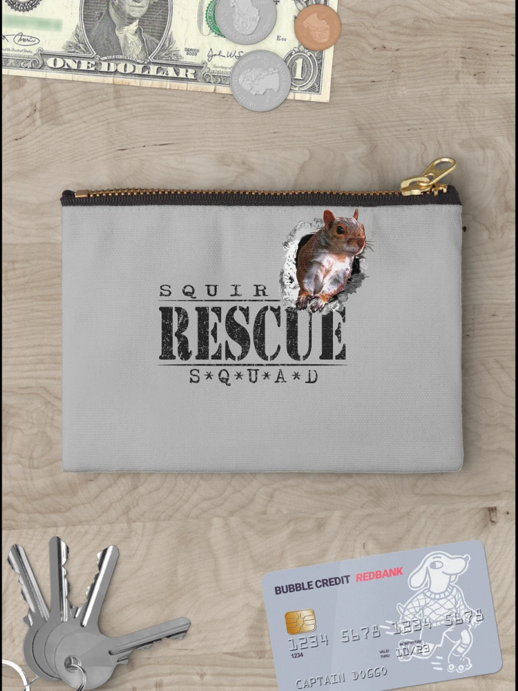 Thumbnail 3 of 4, Zipper Pouch, Squirrel Rescue designed and sold by RiffXS.