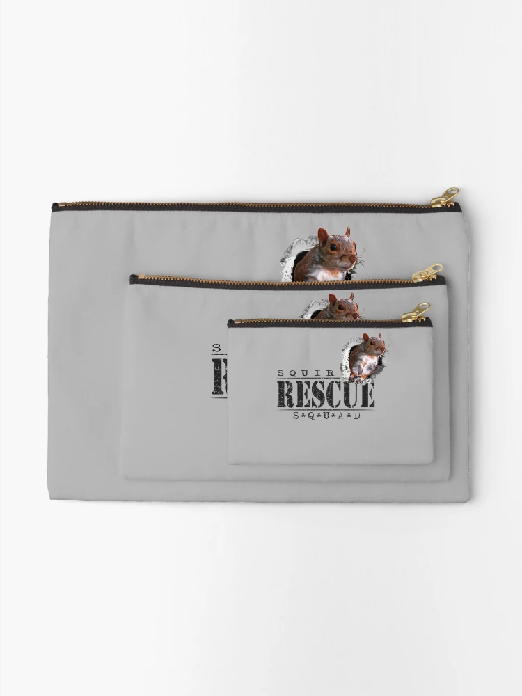 Thumbnail 2 of 4, Zipper Pouch, Squirrel Rescue designed and sold by RiffXS.