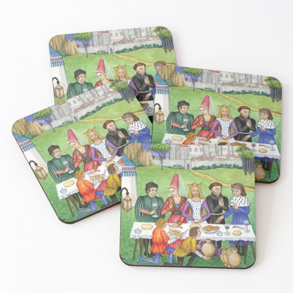 Medieval Feast Illumination Coasters (Set of 4)
