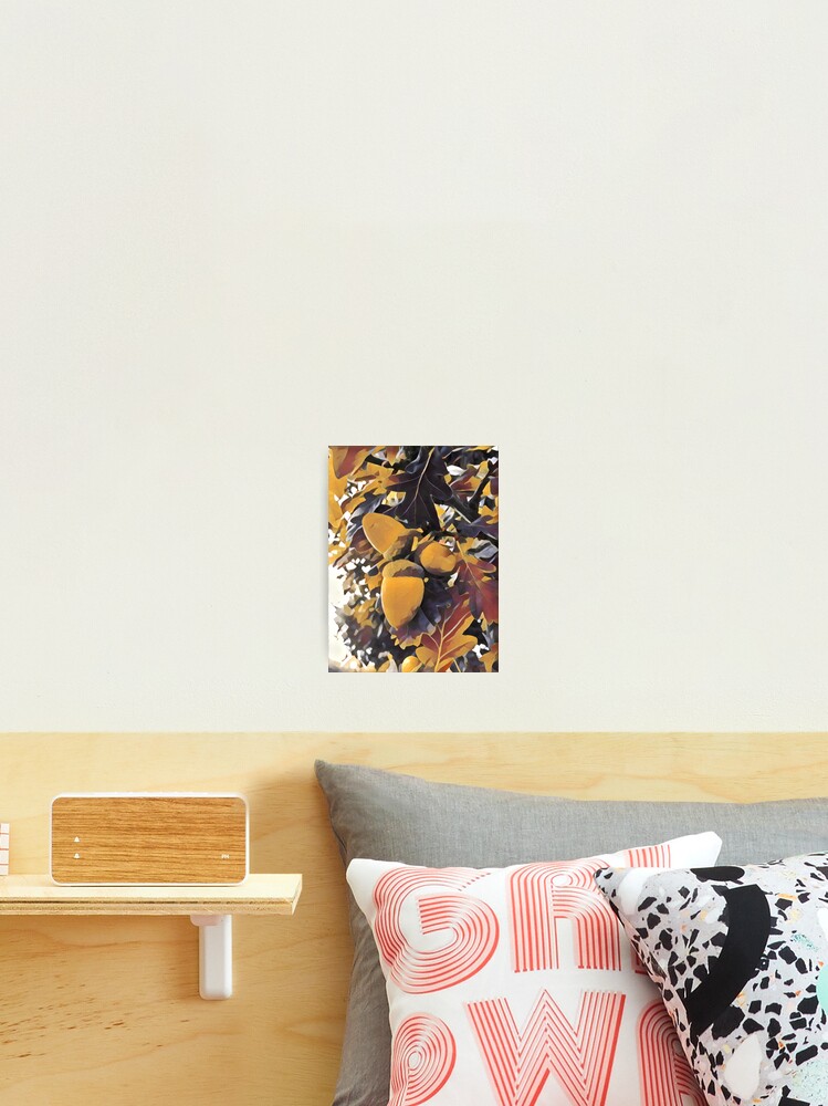 Thumbnail 2 of 3, Photographic Print, Autumn Acorn Pattern designed and sold by DesignsofNote.