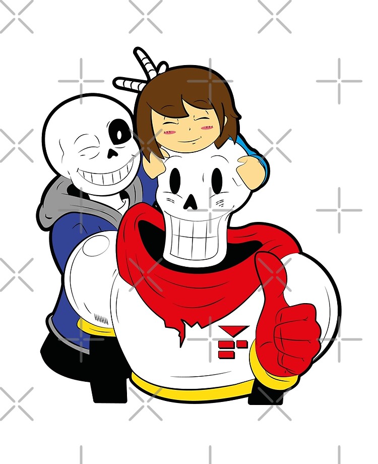 Undertale [Frisk, Sans, Papyrus] iPad Case & Skin for Sale by