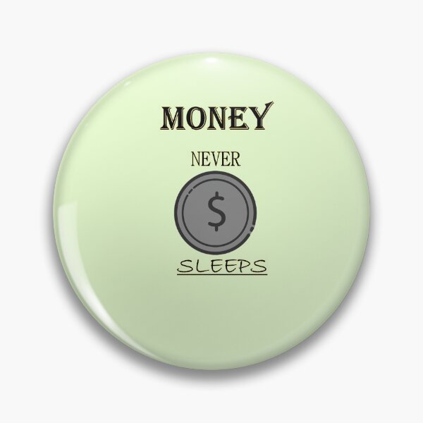 Item preview, MONEY : MONEY NEVER SLEEPS GIFTS FLOOR PILLOWS ! FUNNY FLOOR PILLOWS !  designed and sold by Dahani-mo.