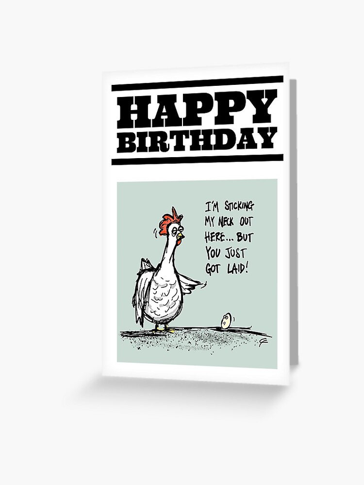 Tarjetas de felicitación «FELIZ CUMPLEAÑOS - ¿POLLO O HUEVO?» de  Zealandzest | Redbubble