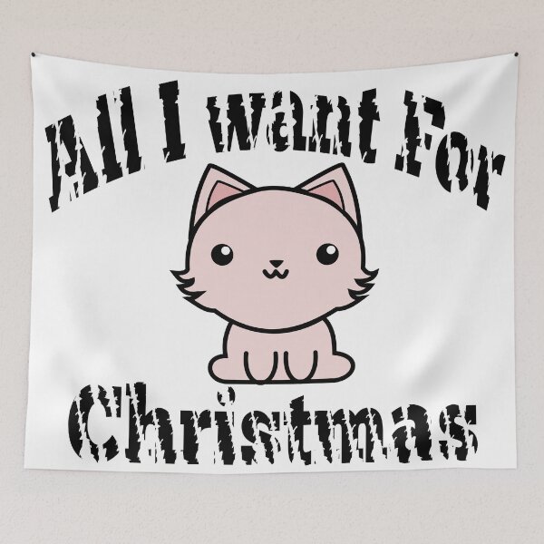 Item preview, All i want for christmas is cat black designed and sold by GetThatStuff.