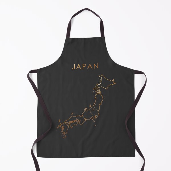Item preview, Japan Gold Outline Map with Regions designed and sold by Alo.