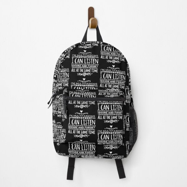 Item preview, I’m multitasking, I can listen ignore and forget funny quote - White designed and sold by Squarebird.