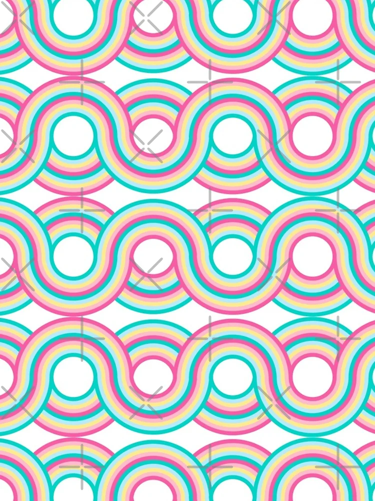 Thumbnail 4 of 4, iPhone Case, Infinity Rainbow Pattern designed and sold by GetThatStuff.