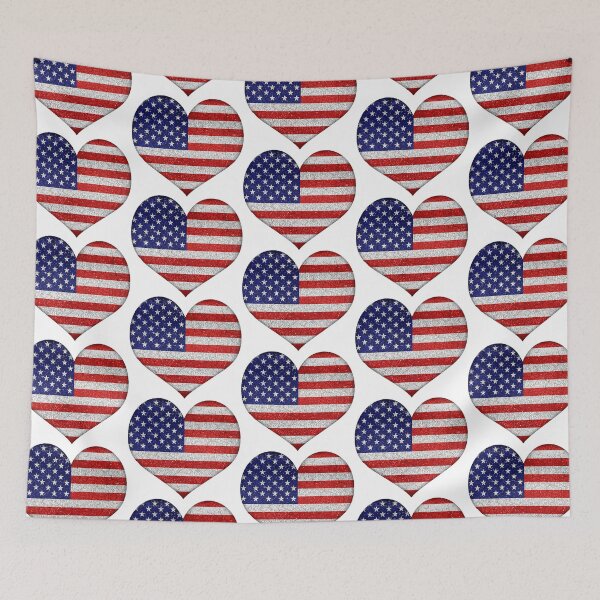 Item preview, Usa Grunge Heart Shape Flag designed and sold by DFLC Prints.