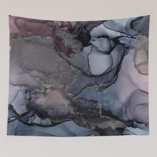 Item preview, Pastel Pink Purple Metallic Silver Abstract Art designed and sold by AnaheimCreative.