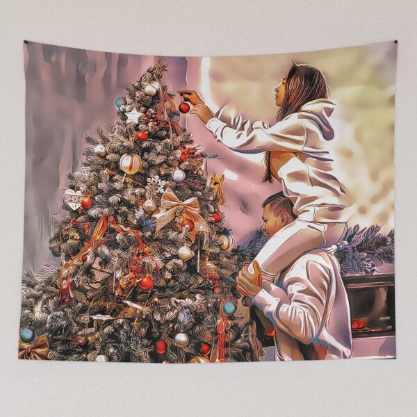 Item preview, Couple Decorating the Tree designed and sold by RitaMaye.