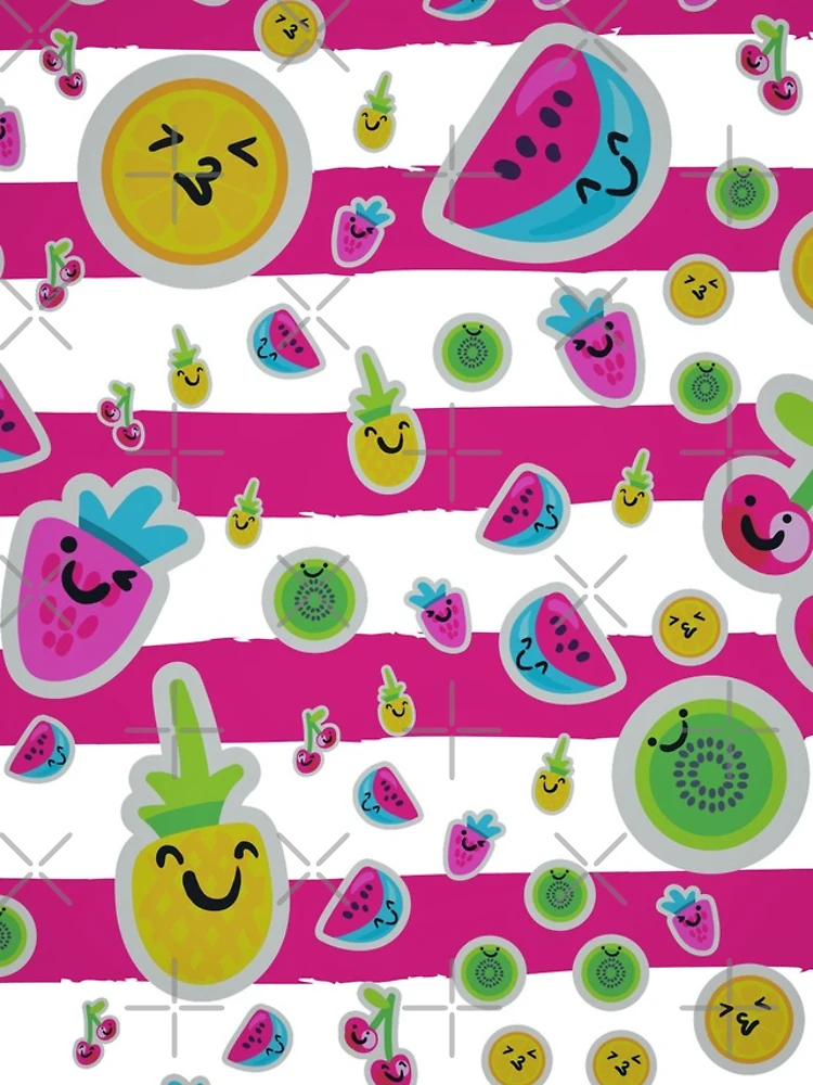 Thumbnail 4 of 4, iPhone Case, Smiling Fruit Lemon apple Watermelon Pattern designed and sold by ModkMerch.