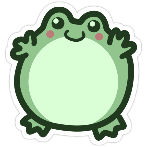 Cute Round Frog Stickers By Saradaboru Redbubble 8521