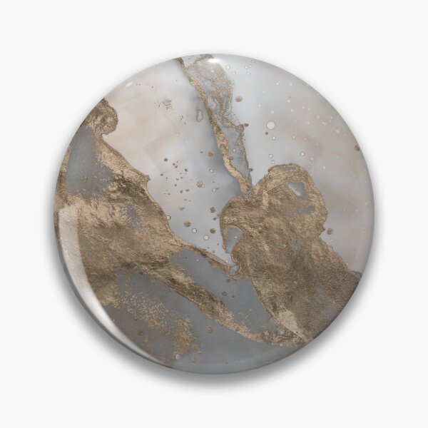 Item preview, Liquid marble - pearl and gold designed and sold by k9printart.