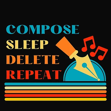 Aperçu de l'œuvre Compose Sleep Delete Repeat de DesignsofNote