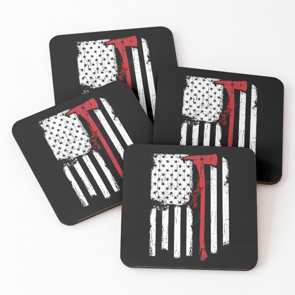 Item preview, Distressed Thin Red Line Flag designed and sold by peaktee.
