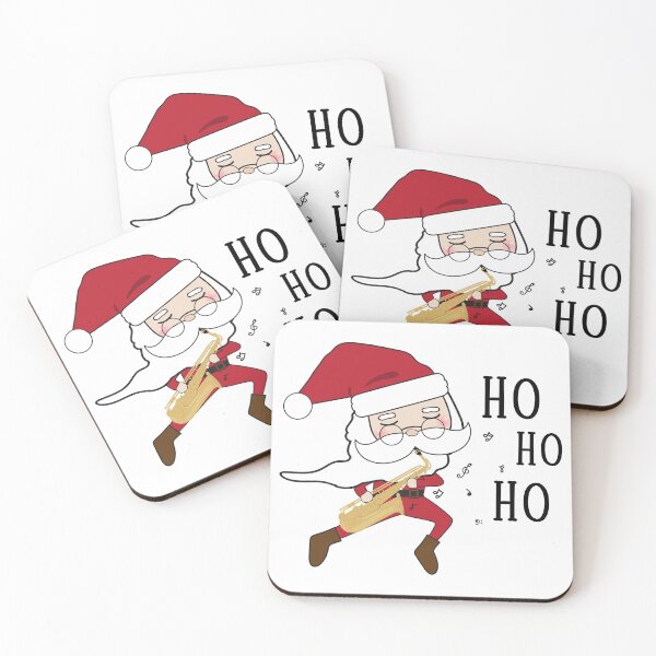 Item preview, Santa playing the saxophone Merry Christmas Ho Ho Ho designed and sold by PilaStudio.