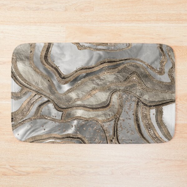 Item preview, Liquid marble - pearl and gold designed and sold by k9printart.