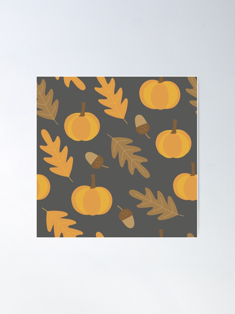 Thanksgiving aesthetic fall pumpkin pattern - beige background Throw Pillow  for Sale by Smitzprints