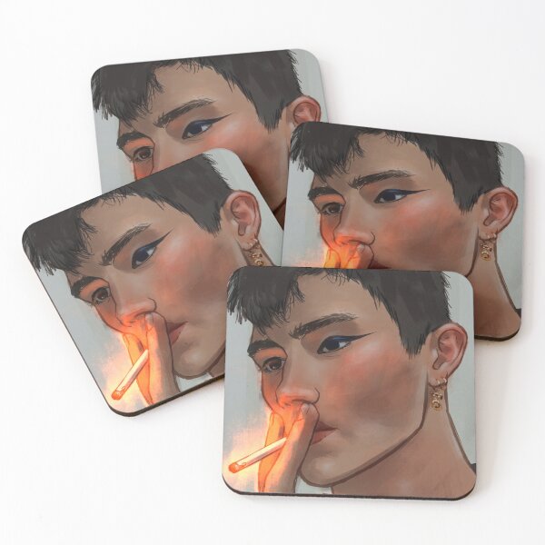 Item preview, Korean Guy Smoking Cigarette designed and sold by aydn-tee.