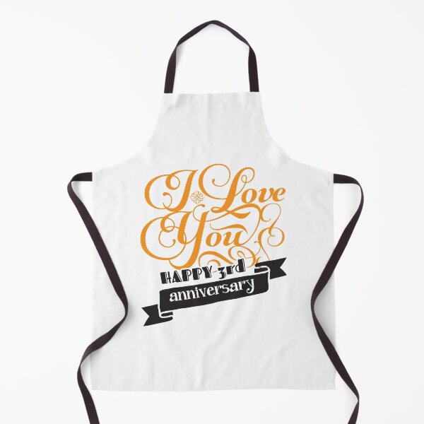 Item preview, I Love You Happy 3rd Anniversary designed and sold by 4AllTimes.