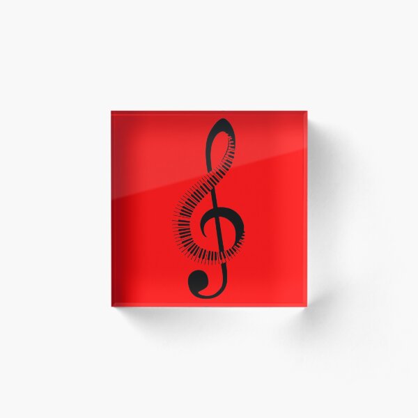 piano, note Acrylic Block
