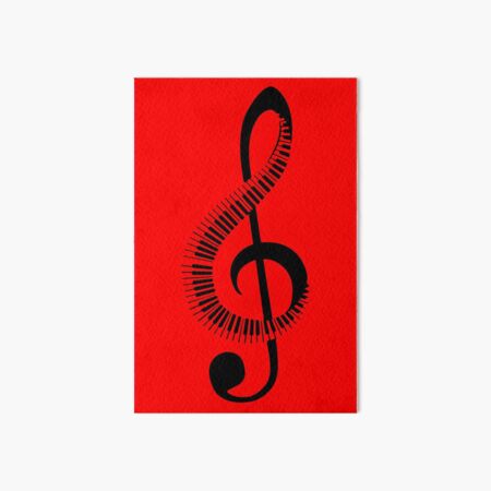 piano, note Art Board Print