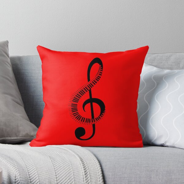 piano, note Throw Pillow