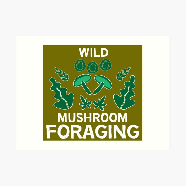 Foraging Wild Food - Foraging Wild Food - Forest Kitchen - Foreging Birthday Art Print