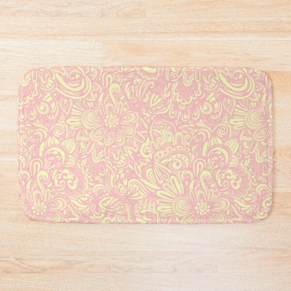Item preview, Pink and yellow fantasy flower pattern designed and sold by RoyalPeople.
