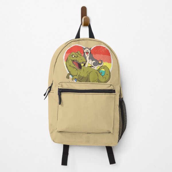 Item preview, Husky Riding Dinosaur with Rainbow heart  designed and sold by EclairVanilla.