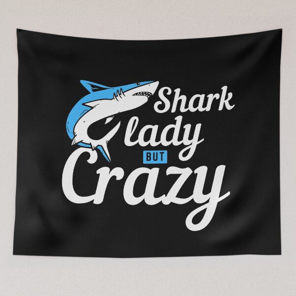 Item preview, Copy of Crazy shark lady - Shark lady but Crazy designed and sold by CrownsStore.