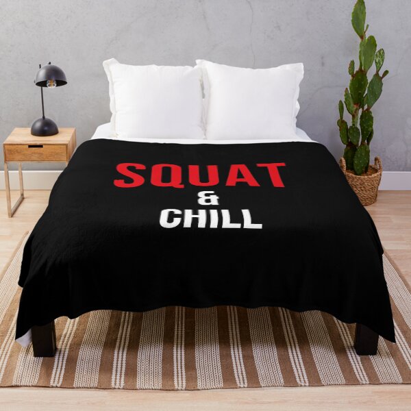 Item preview, Squat And Chill - Netflix Logo Style Art designed and sold by WolfSpiritCo.