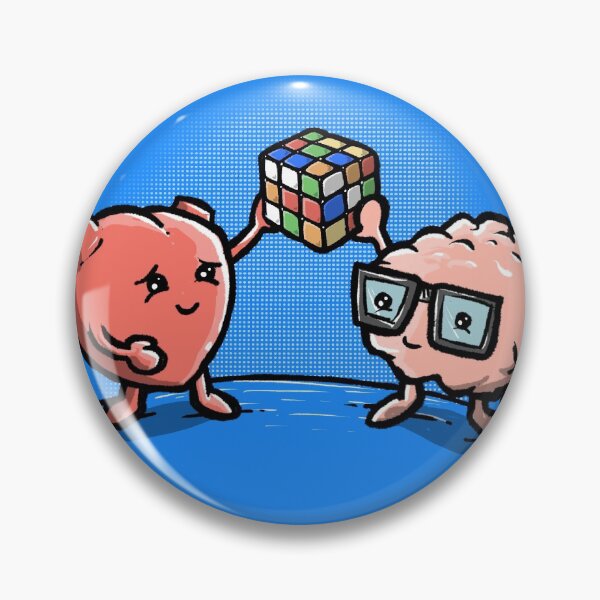Item preview, Speedcubing Teamwork - Head Heart designed and sold by swiftcubing.