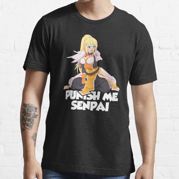 Konosuba Blonde Darkness Punish Me Senpai Hentai Anime  Sticker for Sale  by davidsykeser