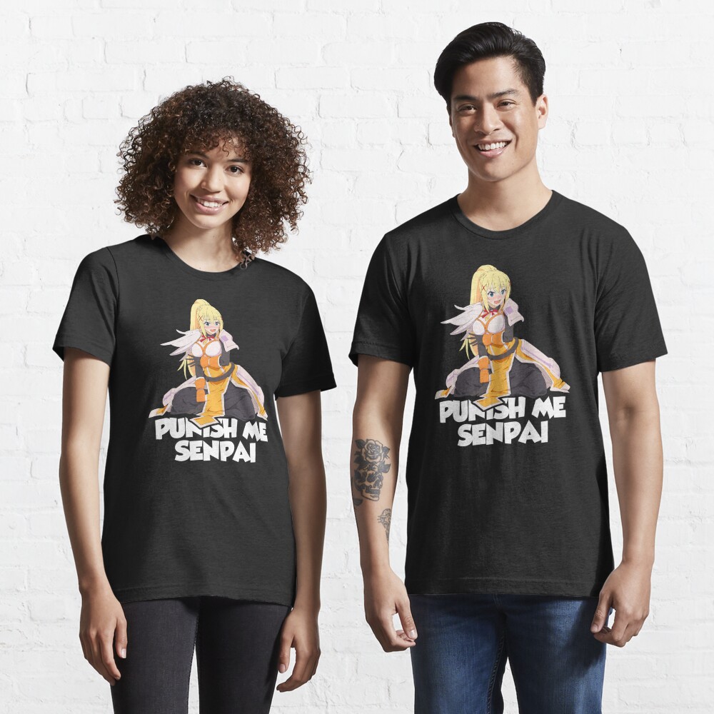 Konosuba Blonde Darkness Punish Me Senpai Hentai Anime  Essential T-Shirt  for Sale by davidsykeser