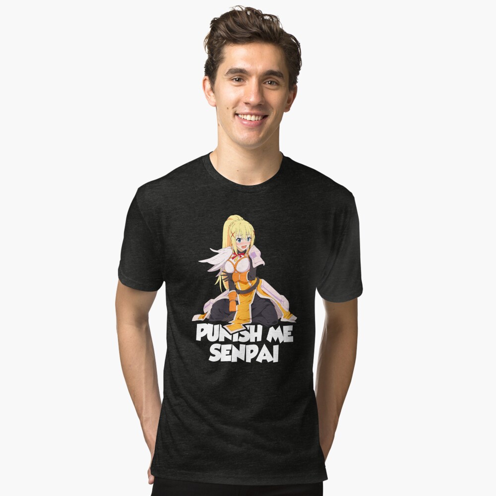 Konosuba Blonde Darkness Punish Me Senpai Hentai Anime  Essential T-Shirt  for Sale by davidsykeser