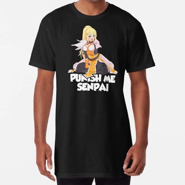 Konosuba Blonde Darkness Punish Me Senpai Hentai Anime  Essential T-Shirt  for Sale by davidsykeser