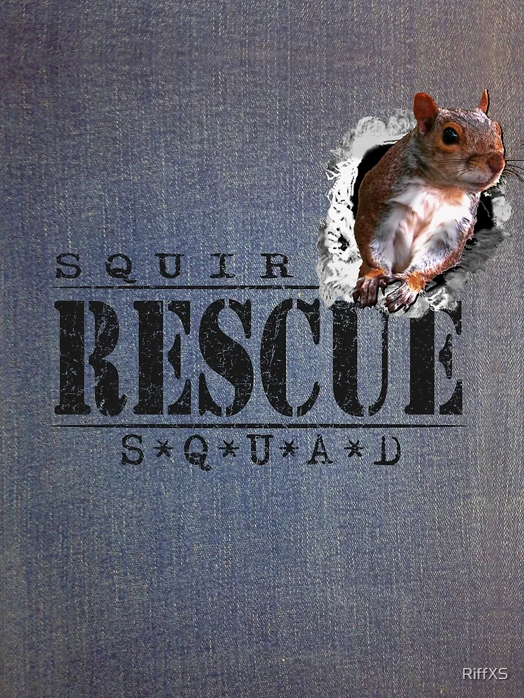 Thumbnail 3 of 3, Scarf, Squirrel Rescue designed and sold by RiffXS.