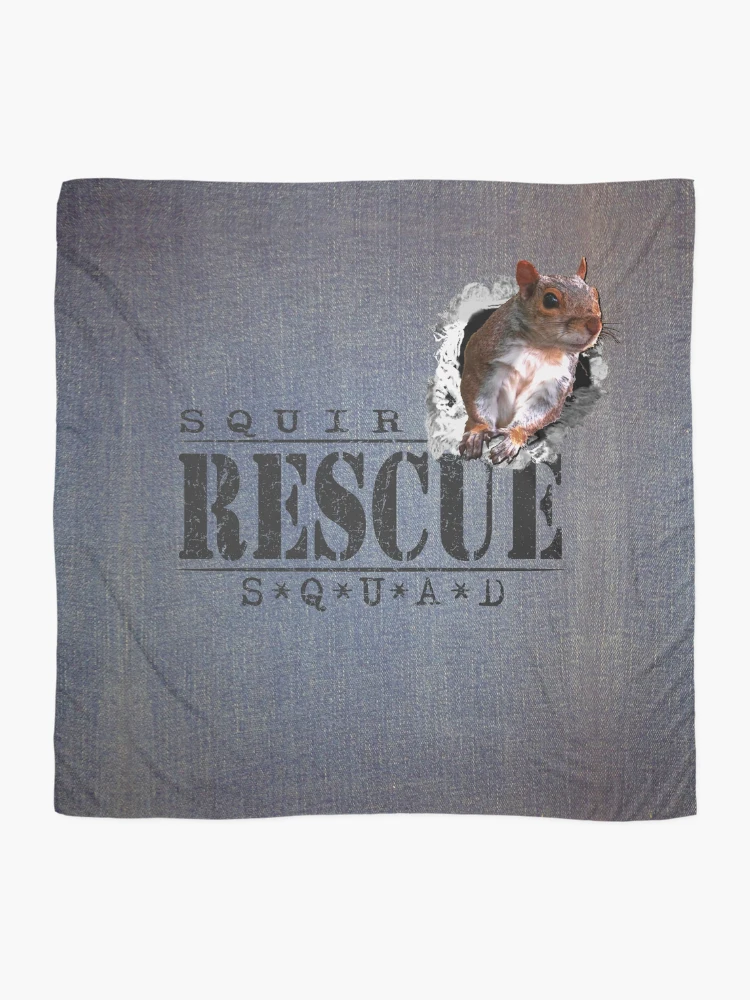 Thumbnail 2 of 3, Scarf, Squirrel Rescue designed and sold by RiffXS.