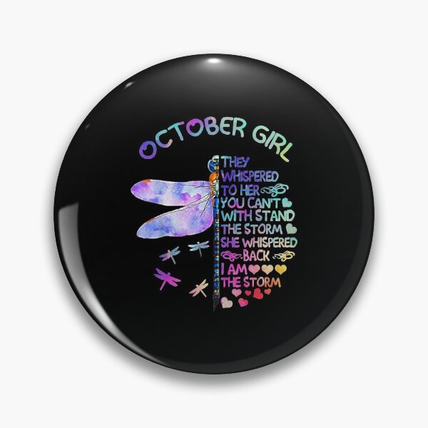 Item preview, Dragonfly October Girl They Whispered To Her T-Shirt designed and sold by BachmaierEwald.