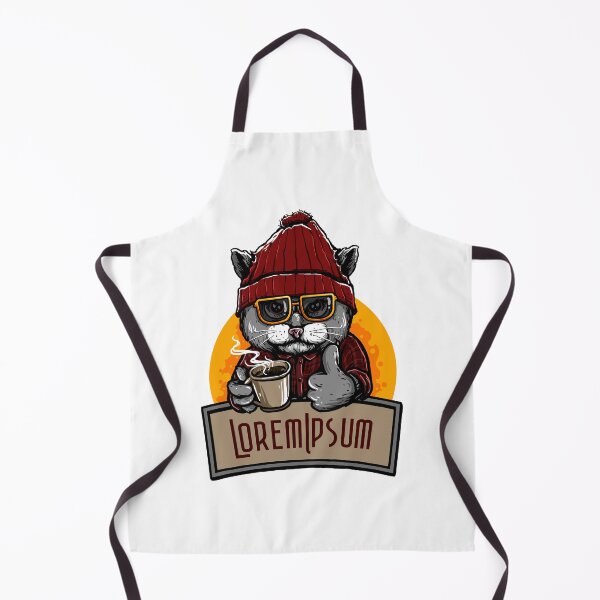 Item preview, vintage hot chocolate beanie cat designed and sold by Fabien  Fablab.