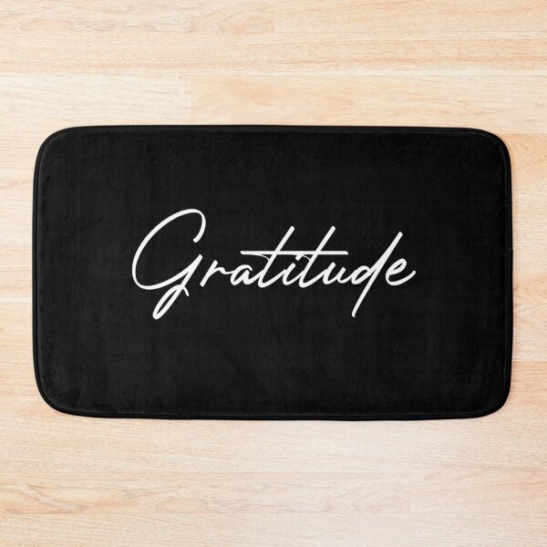 Item preview, Gratitude - Unique Typography Style Art (Black Edition) designed and sold by WolfSpiritCo.