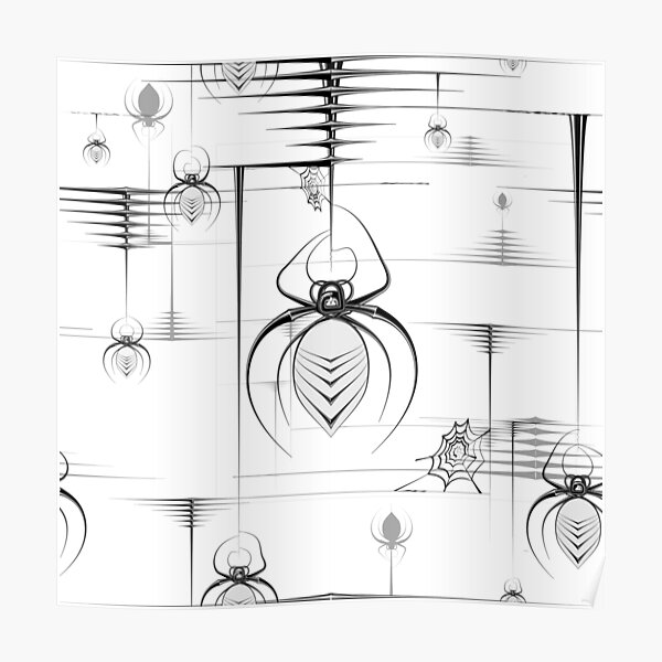 Mathengyger Climbing Spiders Poster