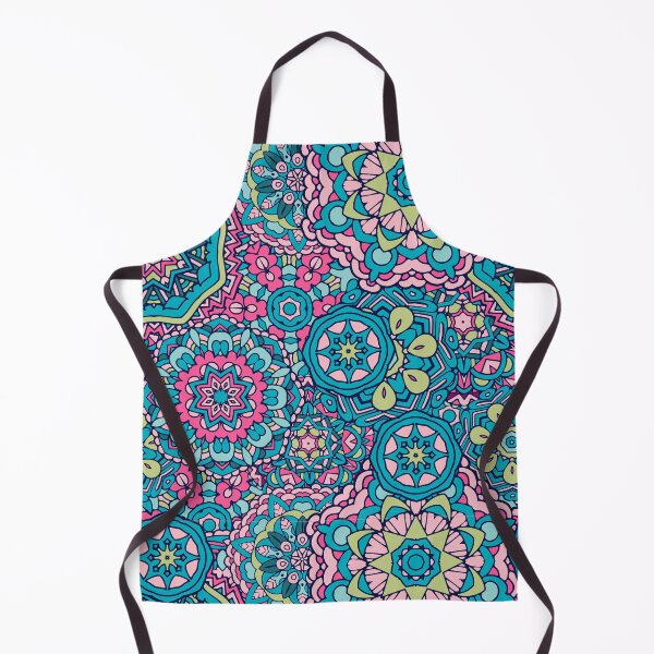 Item preview, Pink and blue fantasy flower pattern designed and sold by RoyalPeople.