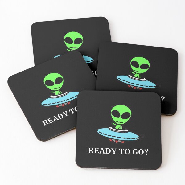 Item preview, Ready to go? Alien with spaceship designed and sold by StarlightTales.
