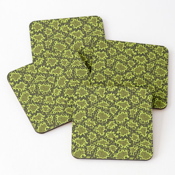 Item preview, Black and yellow green reptile repeating texture. designed and sold by olgersart.