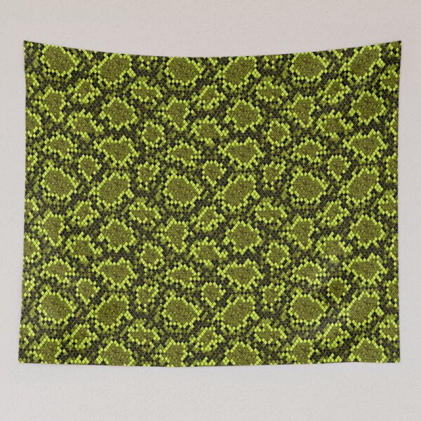 Item preview, Black and yellow green reptile repeating texture. designed and sold by olgersart.